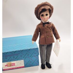 Vtg Madame Alexander Boy Laurie Doll 1226 Little Women 12" Brown Coat Box